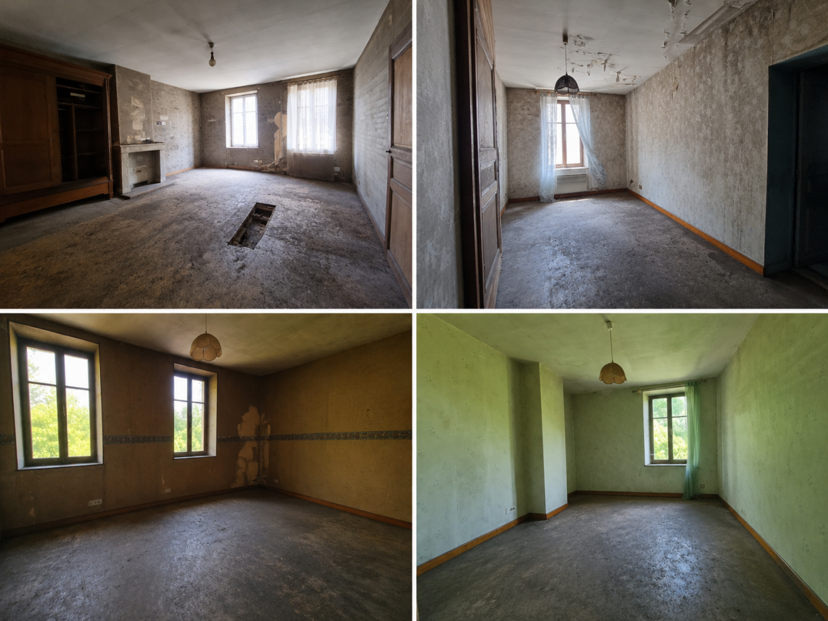 Maison mitoyenne 162 m2   Fort potentiel après travaux